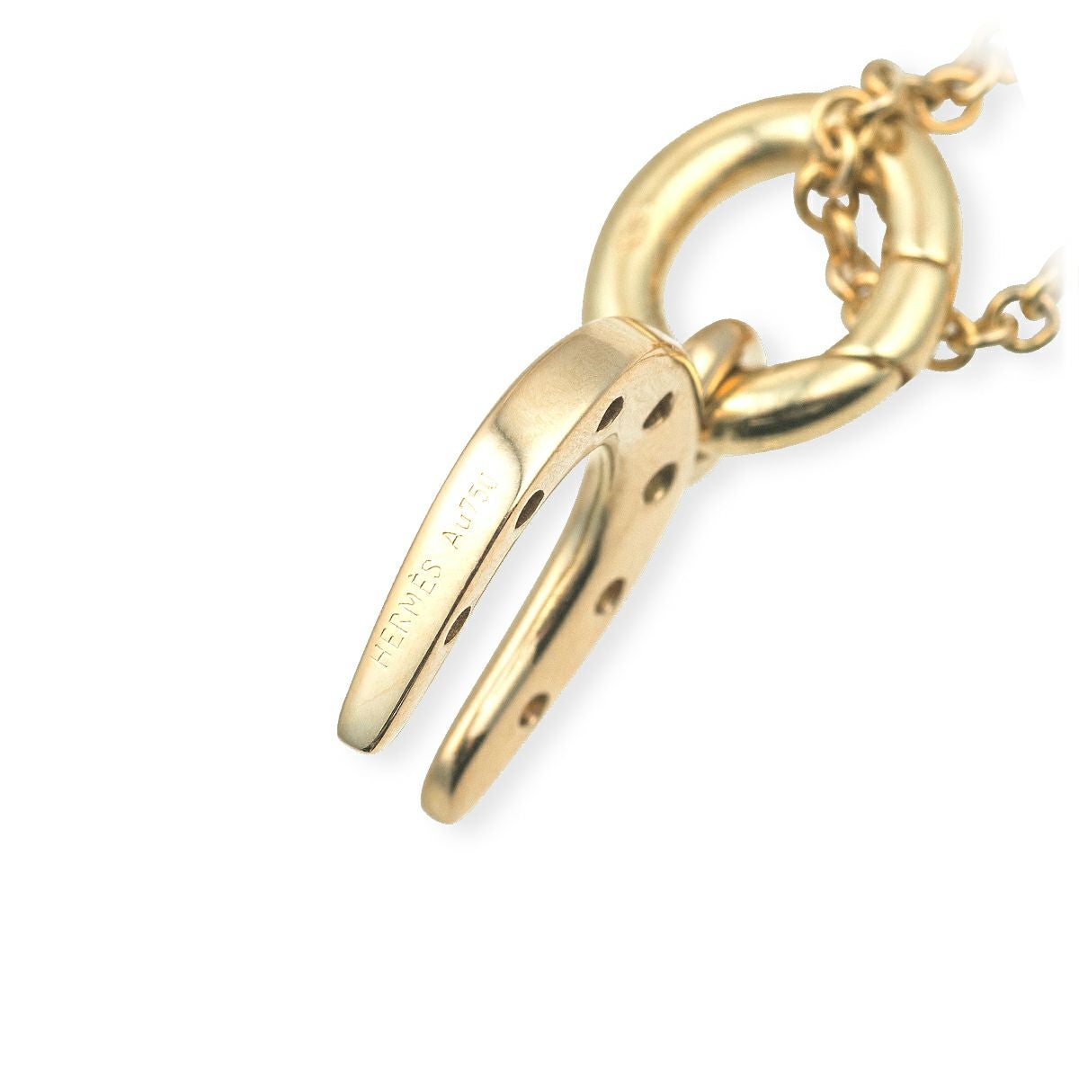 HERMES エルメス ホースヘッド ネックレス ゴールド エルメス ホースシュー ネックレス | アラジン ONLINE SHOP