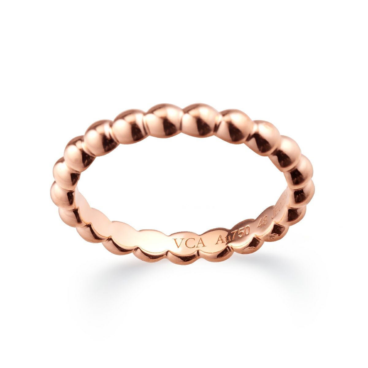 ペルレ ミディアム リング 11号 ローズゴールド Van Cleef & Arpels】ペルレ ゴールドパールリング ミディアム (Van