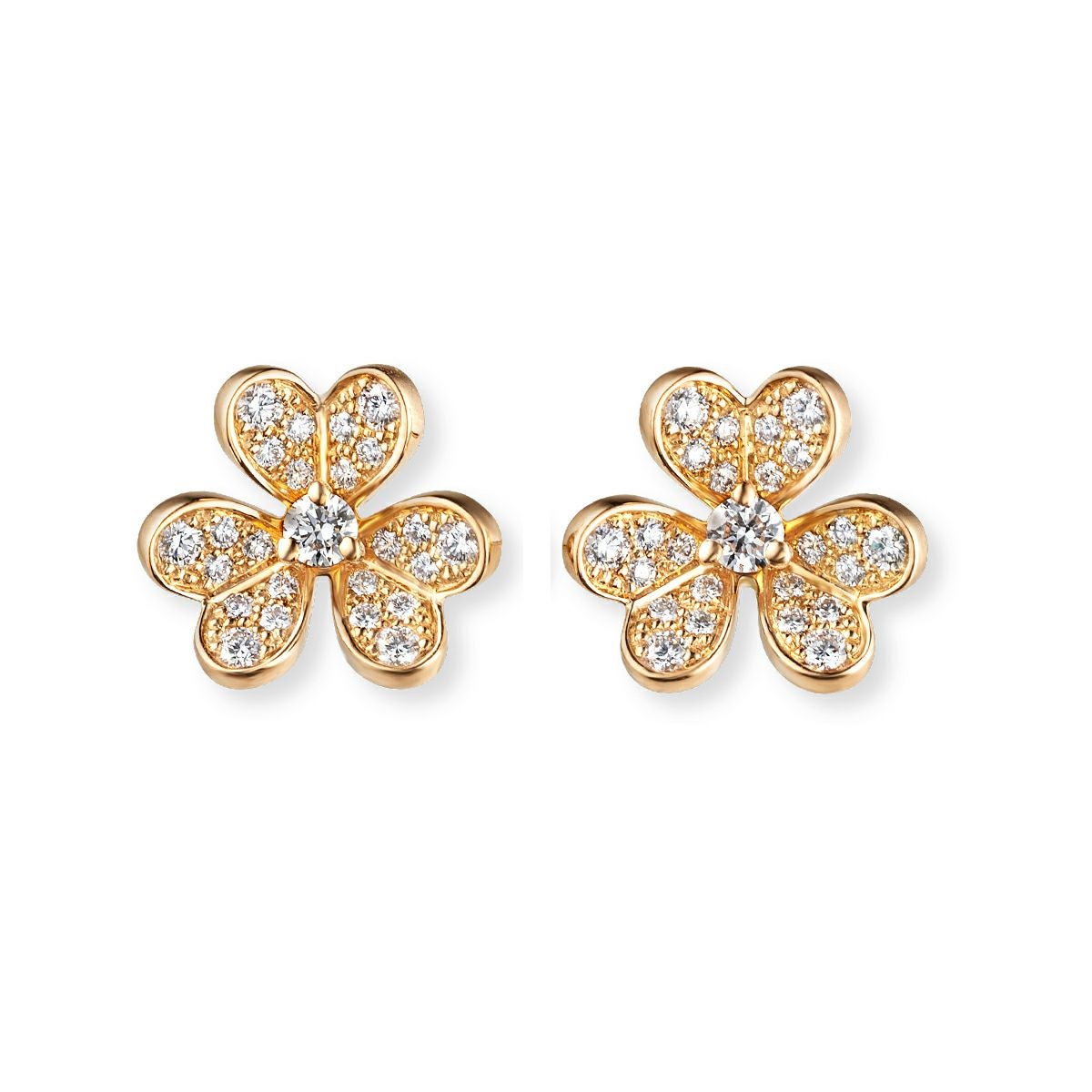 ヴァンクリーフ＆アーペル フリヴォル ミニ ダイヤモンド ピアス