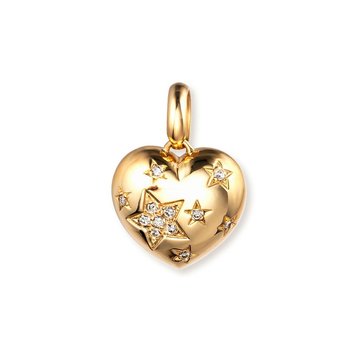 K18 STAR JEWELRY ダイヤモンド ハート ペンダント トップ | アラジン