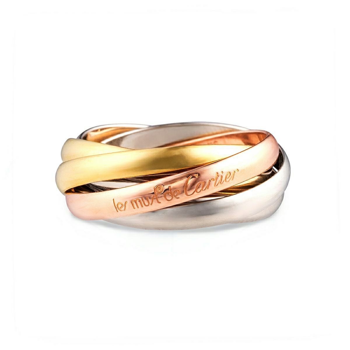 カルティエCartier トリニティリング Cartier（カルティエ） トリニティ リング K18YG K18WG K18PG #54 15.5