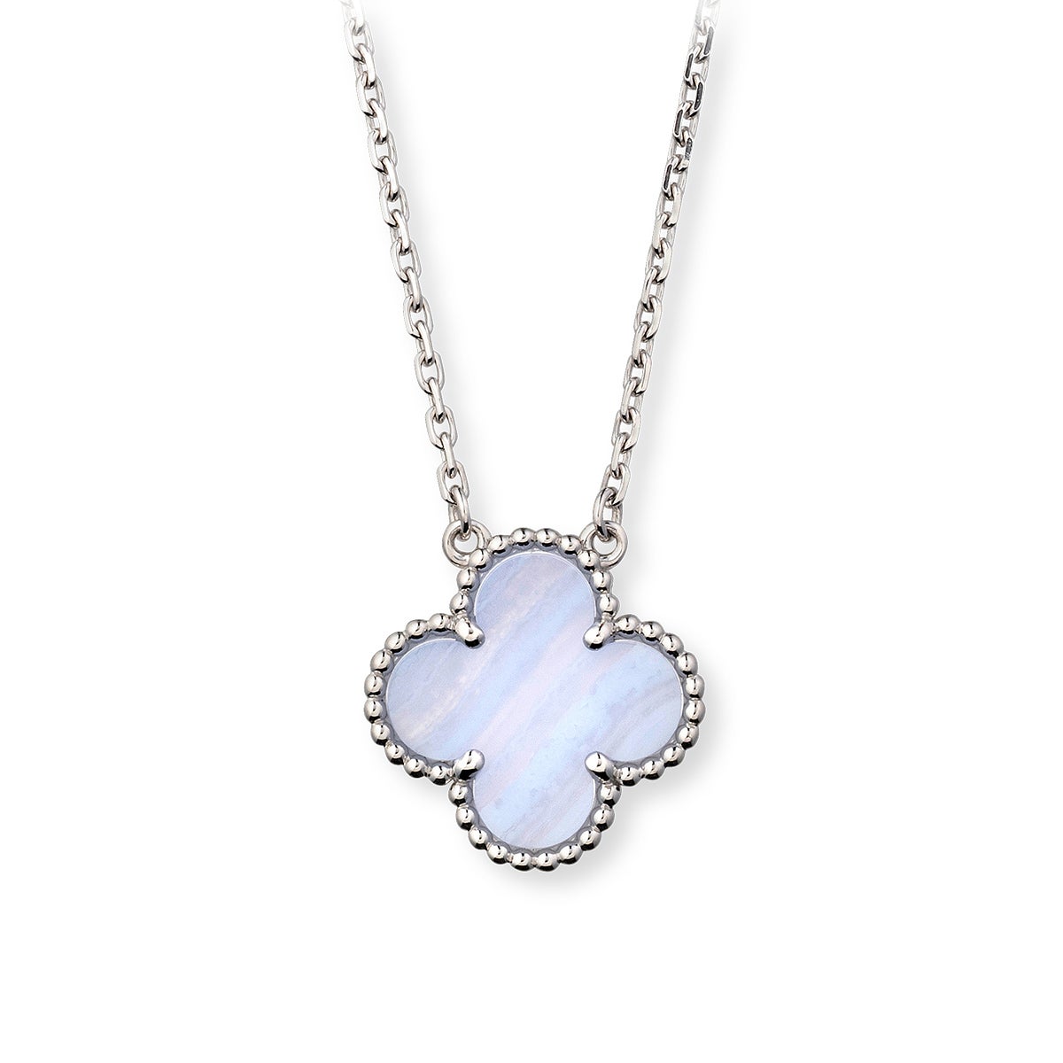 ヴァンクリーフ&アーペル ヴィンテージ アルハンブラ カルセドニー ネックレス