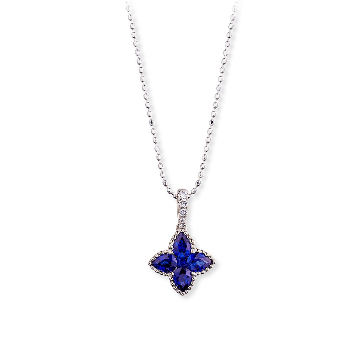 K18WG サファイア ネックレス | アラジン ONLINE SHOP