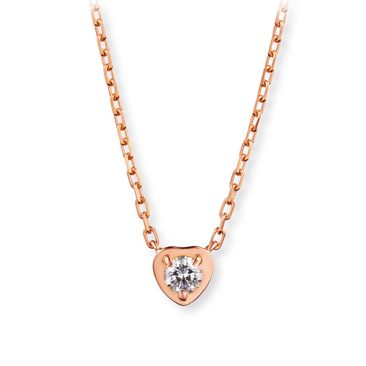 カルティエ ダムール ハート ネックレス